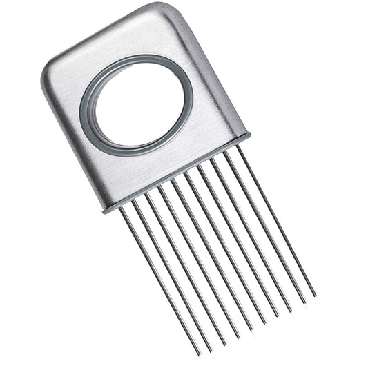 P-Plus International odour eliminator Stainless Steel Tomato Onion Holder Vegetable Potato Cutter Slicer tools Cutter Kitchen Gadgets for Slicing