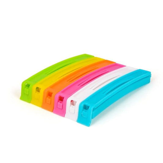 Tosaa 18 Pcs - 3 Different Size Plastic Food Snack Bag Pouch Clip Sealer Large,Medium,Small Plastic Snack Seal Sealing Bag Clips Vacuum Sealer (Multicolor)